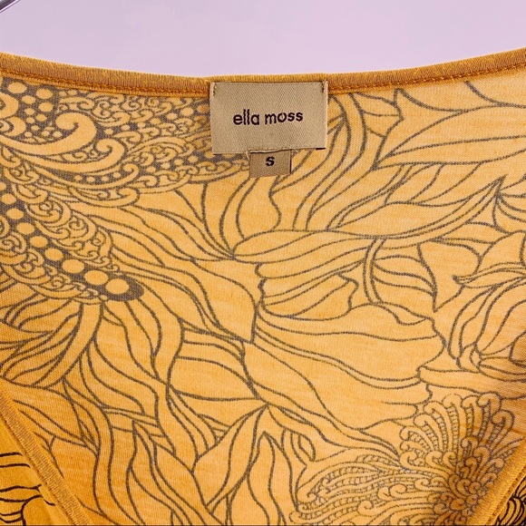 ELLA MOSS Floral Wrap Boho Top - Picture 3 of 5